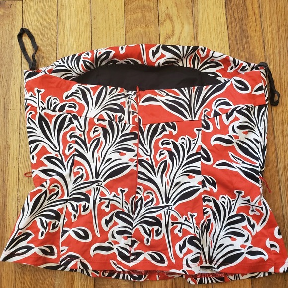 Notice tube top shaped structured size 10 vintage made in USA‎ Belt loop - Picture 5 of 6